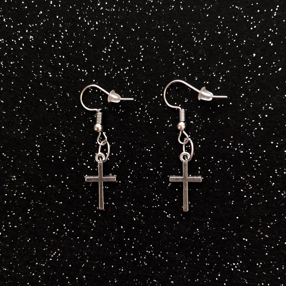 Cross earrings / danglers 🖤 OUT OF STOCK